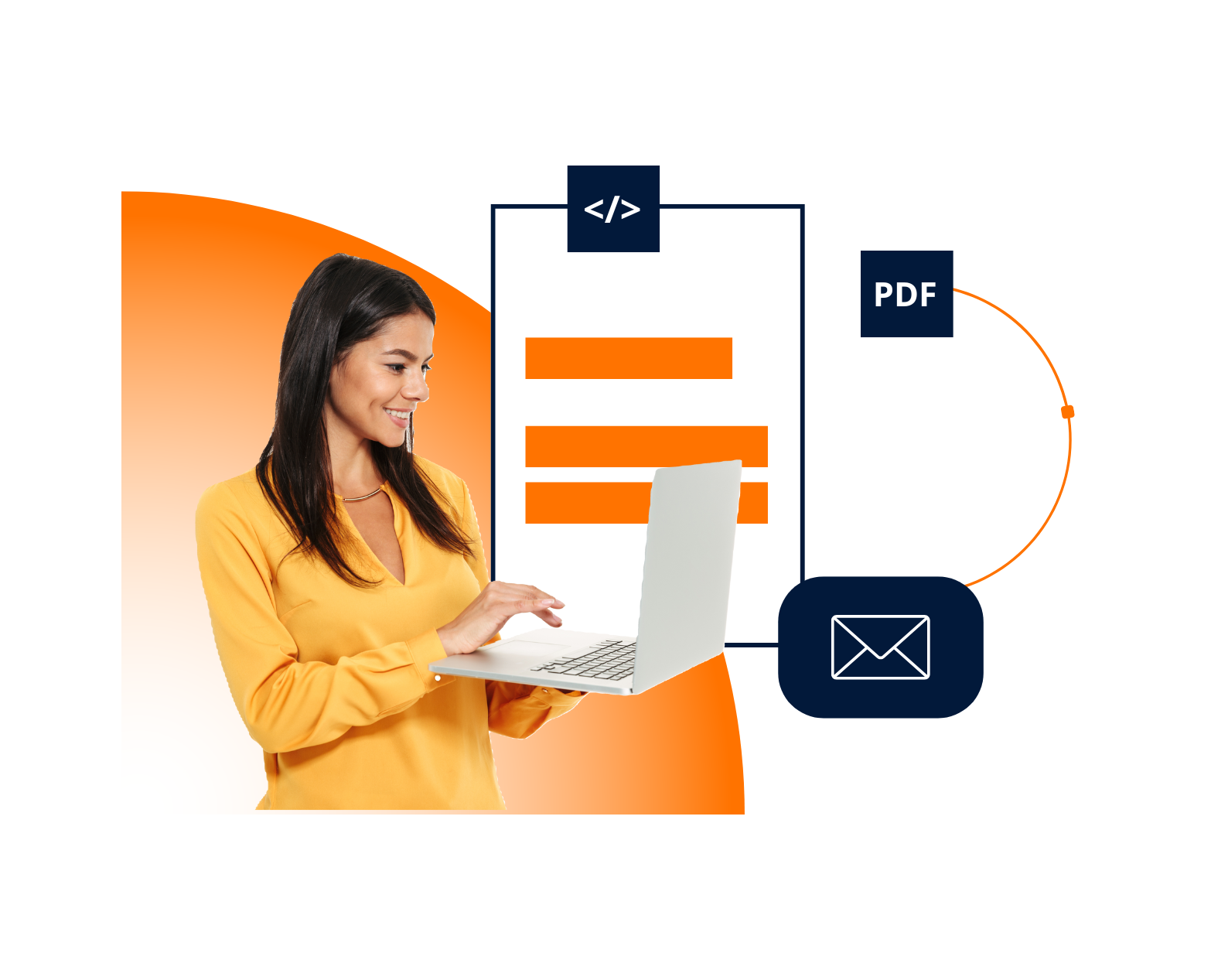 Persona revisando documento.